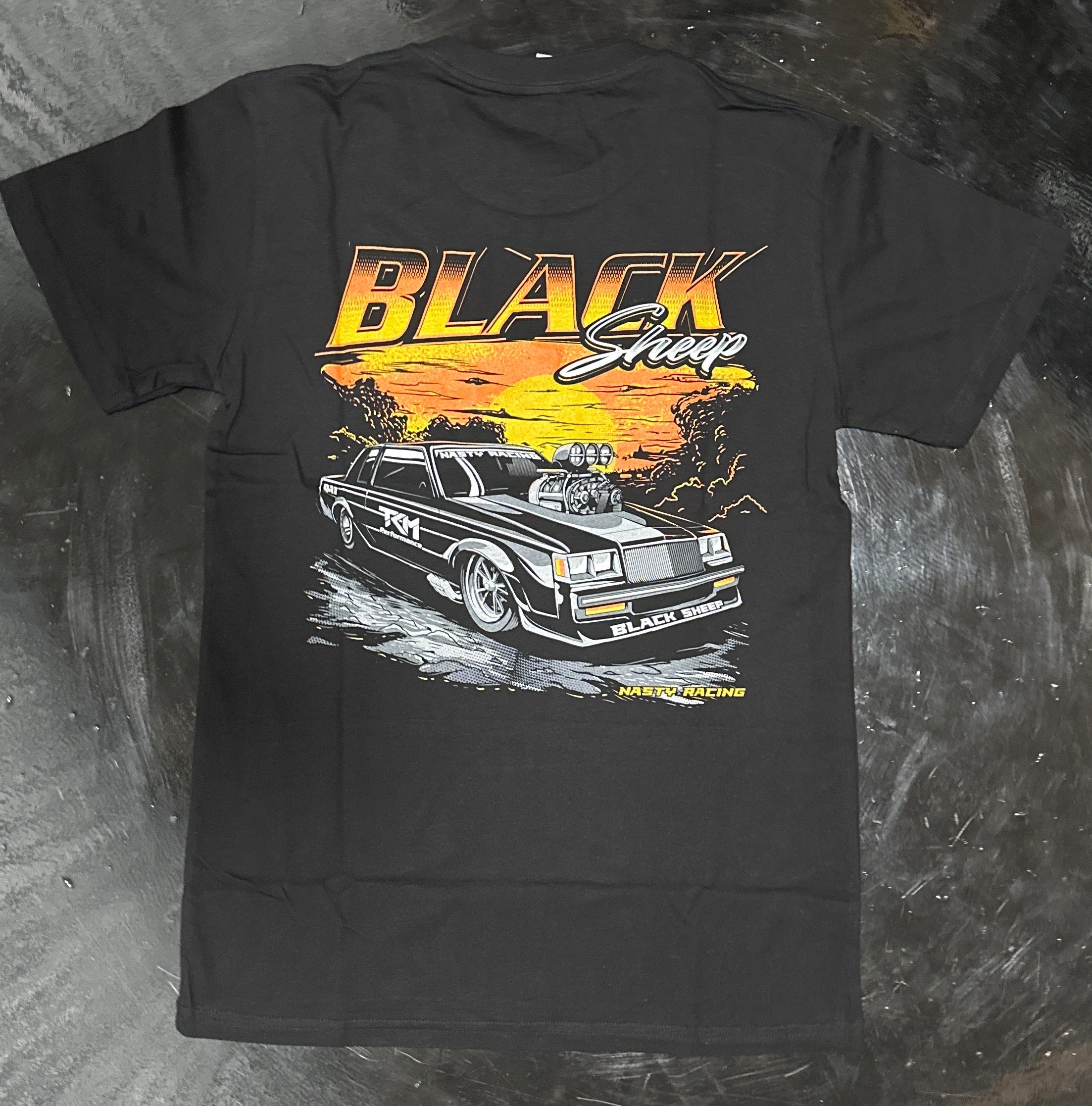 NR Sunset Black Sheep T Shirt – Nasty Racing